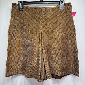 Brown Corduroy Skort Shorts Cottagecore Ivy Collectibles NEW Size 12